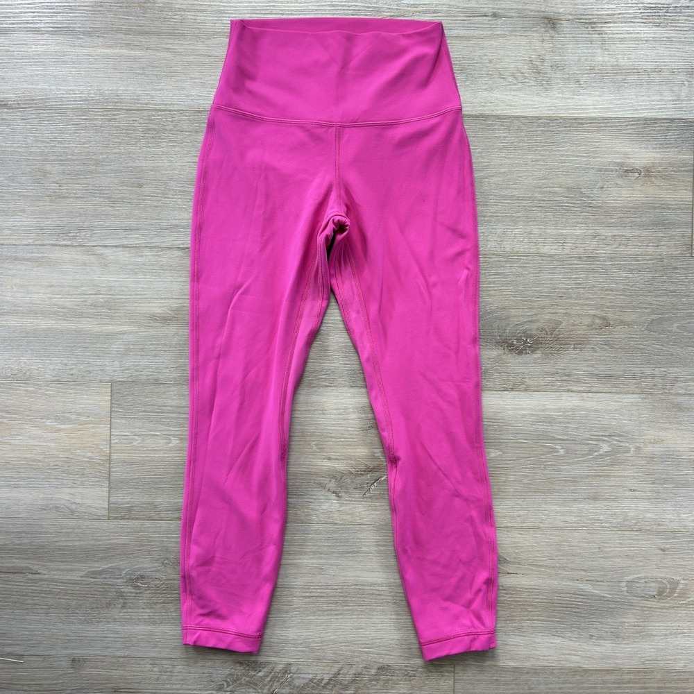 Lululemon Size 6 Align High-Rise Pant 25" Sonic Pink Athleisure Workout***